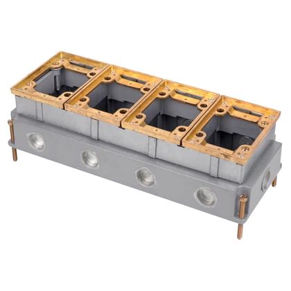 Steel City 644 :: 4 Gang Adjustable Floor Box 